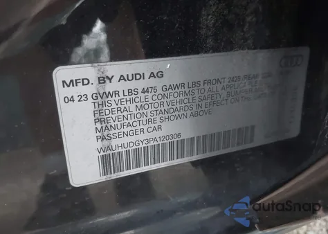 2023 Audi A3 Premium Plus 40 Tfsi Quattro S Tronic from USA, damaged, VIN WAUHUDGY3PA120306